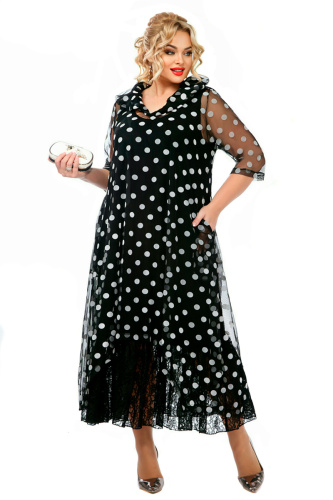 Платье вечернее (нижнее платье+верхнее платье) от интернет-магазина женской одежды LaTaDa 